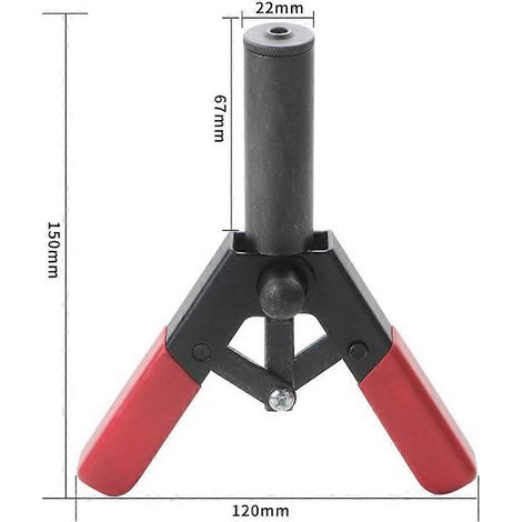 Ensemble de 41 pièces comprenant une machine à riveter à mandrin à traction haute vitesse, un extracteur de rivets en plastique et des outils de rivetage en polyéthylène pour l'automobile. (1/5)