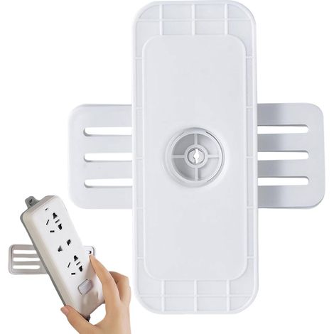 Prise En Charge Des Piédestal - Support Pour Les Murs Non Glissants Gestion Des Câbles Multifonctionnels Adhésif Pivotant D'armement Avec Base Multifonctionnelle Pour Routeur Dans Le Salon, Chambr (1/5)
