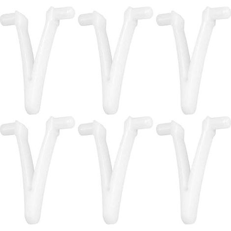 Clip Papillon V - Pour Accessoires Piscine et Spa - Compatible avec Skimmer Brosse Râteau Tête Aspirateur - 6 Pièces (1/5)