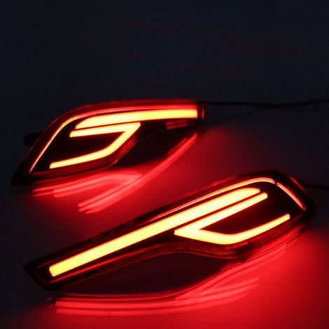 1 pair of LED rear lights (bumper lights, reflectors, brake lights, tail lights and signal lights) compatible with Honda CRV 2017-2019 (1/5)