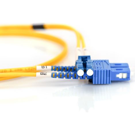 Câbles réseau et DAC DIGITUS FO patch cord duplex LC to SC SM OS2 09/125u 5 m 5m de longueur (1/5)