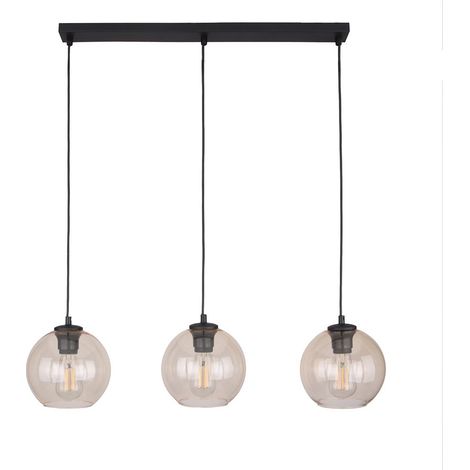 Lampada a sospensione Cubus color ambra, modello 4598 di TK Lighting