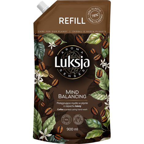 Luksja Aroma Senses Mind Balancing Pflegende Flüssigseife mit Kaffeeduft – 900 ml Nachfüllpackung (1/2)