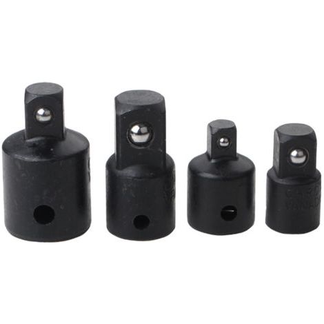 Adaptateur à douille 4pcs, Augmentateurs et Réducteurs Adaptateur à Cliquet, Pour Douilles et Embouts 1/2" 3/8" 1/4" Outils