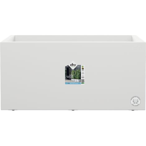 Elho Vivo Next Long 80 - Blanc - L 78 x B 39 x H 38 cm - intérieurextérieur - 100% recyclé (1/3)