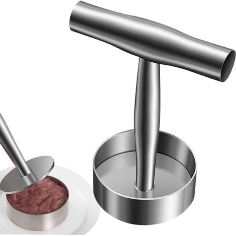 Presse À Hamburger, Outil Pour Écraser Les Steaks Hachés, Moule Antiadhésif, Ustensiles De Cuisine En Acier Inoxydable Pour Griller (1/5)
