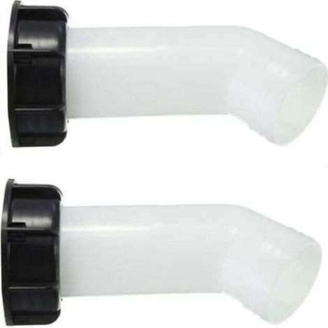 Raccord S60X6 - Prolongateur Sortie Cuve Eau 1000 L - Diamètre Intérieur 40 mm - Polypropylène Polyéthylène - 15 cm (1/5)