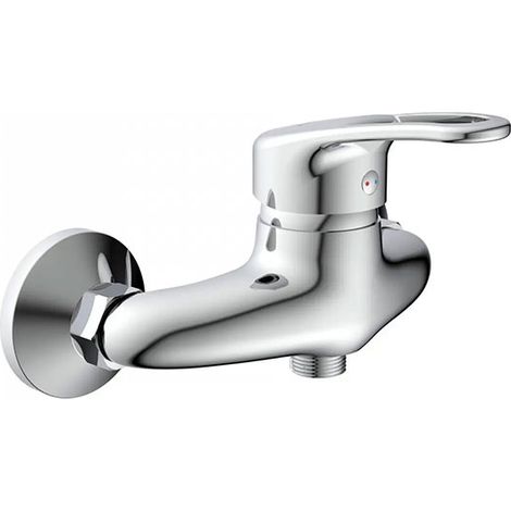 Mitigeur de douche chromé - Robinet monocommande - Système en castré - MIT/BAT/DOU/CRO (1/5)