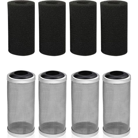 Rete di protezione per filtri di acquari e laghetti per koi – Confezione da 8 pezzi, 16 mm, ideale per sistemi di trattamento delle acque reflue