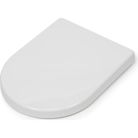 Croydex Telese Polyprop Stick N Lock D-Shape Seat White (1/5)