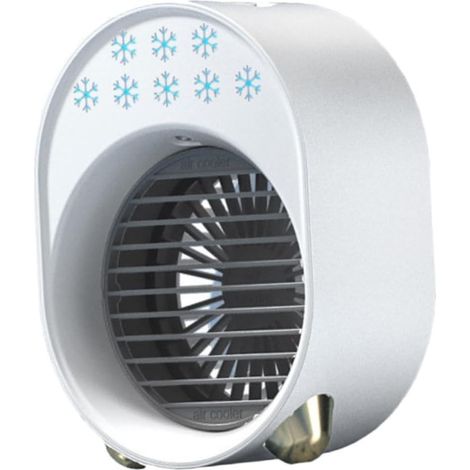 1 Stück USB-Luftkühler, tragbarer Tischventilator, kompakter Tischventilator, batteriebetrieben, Heimzubehör