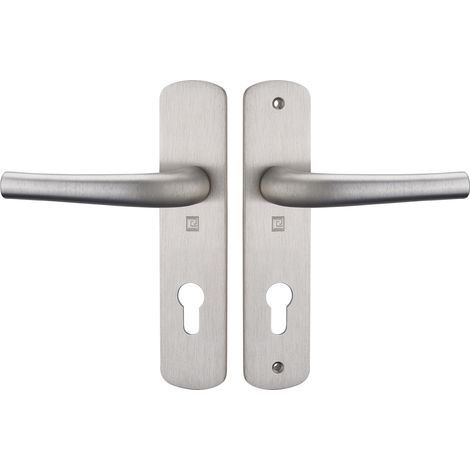 Ensemble sur plaques SALOME HOME entraxe 165mm clé I F9 inox - HERACLES - B-SALOME-34