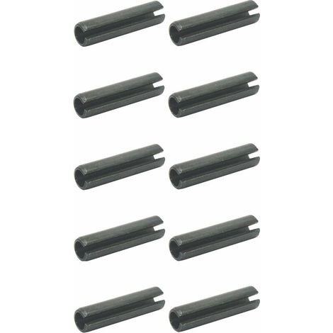 10x Goupille élastique fendue renforcée cylindrique en acier à ressorts DIN 1481 ISO 8752 Auto Garage Bricolage Pignon Roue Poulie Engrenage Ancre Réparation, 4x36mm