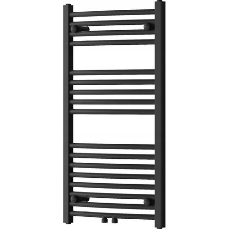 Radiador secatoallas eléctrico 372W 90x50x5,2cm, Negro (1/4)