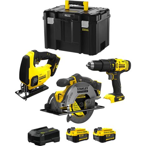 STANLEY FatMax Kit SVK303 (SFMCS600 + SFMCS500 + SFMCD711 + 2 x 4,0 Ah + Ladegerät + TSTAK VI) (1/5)
