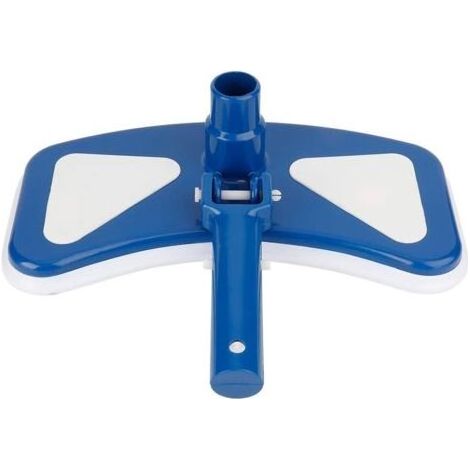 Tête d'aspiration rotative bleue et blanche pour piscine Brosse d'aspiration Outil pour piscine (longueur 36 cm, largeur 14.5 cm) (1/5)