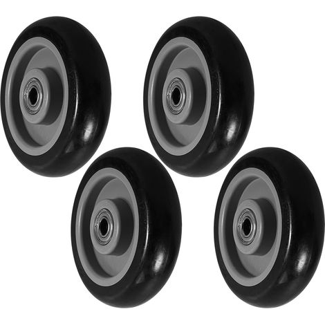 Inch Flexible PU Material Swivel Wheels for Shopping Cart in