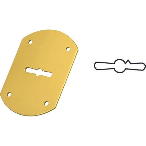 Mostrine esterne a botte in ottone 95223/b - mm.52x64 (95223b00c1)