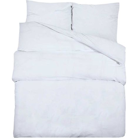 Maison Exclusive - Bettwäsche-Set Weiß 200x200 cm Leichte Mikrofa