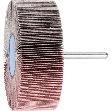 PFERD TOOLS Korund Fächerschleifer F Ø 80x30mm Schaft-Ø 6 mm A150 für Feinschliff und Finish 10 Stk