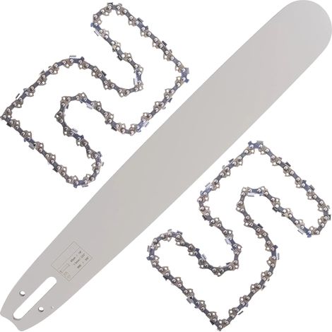 Lame pour Stihl MS240, MS250 + 2 chaînes de scie 18" 45cm 1,3mm 0,325" 74TG D025 MAMUTH (1/5)