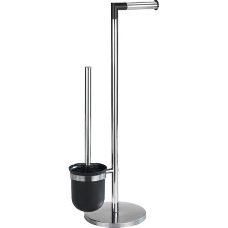 Escobillero baño portarrollo pie cr exclusiv wenko
