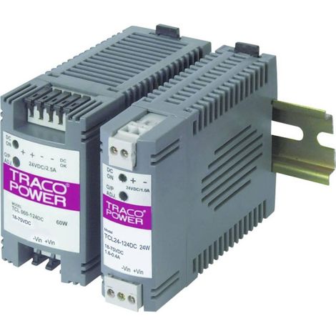 Tracopower TCL 060-112 fuente de alimentación carril DIN negra 60W