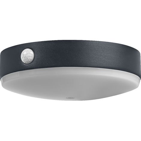LEDVANCE ENDURA Style Tossa applique solare, luce bianca calda (3000K), sensore integrato, senza alimentazione, autonomia fino a otto ore, protezione IP44, nero (1/4)