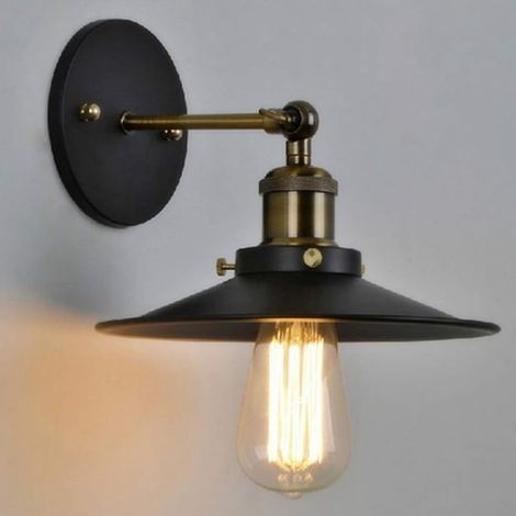 E27 Vintage Industrielle Murale Applique Retro Métal Plafonniers Lustres Lampe Réglable Luminaires Plafonnier Suspension Chambre Applique (1/5)