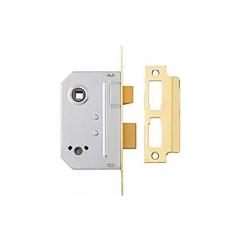Yale P-M246-PB-76 2 Leva Mortasa Sicurezza Base, Finitura in Ottone, 3 Inch/76 mm (1/3)