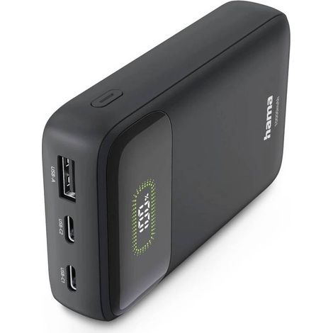 Hama Power bank 10000 mAh Ricarica rapida 3.0 LiPo Antracite Indicazione di stato (1/4)