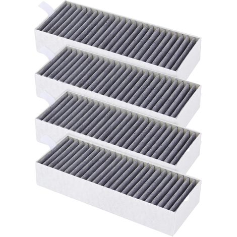 Lot de 4 filtres à charbon actif pour hotte aspirante Siemens Siemens HZ9VRCR0 17004796 Bosch HEZ9VRUD0 - Filtre de rechange (1/5)