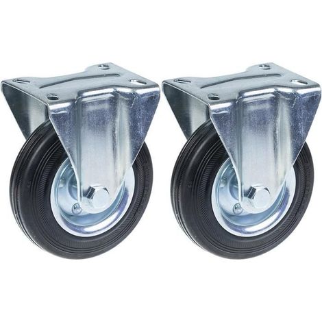 Rollen - 125 mm - Fest - Packungsgröße 2 - Tragfähigkeit 240 kg
