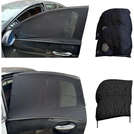 Pare Soleil Voiture Bébé,4 Pièces Chaussette pour Enfants et Animaux, Bloquer Les Rayons UV Anti Moustiquaire,Taille Universelle pour Plupart des Voitures (1/5)