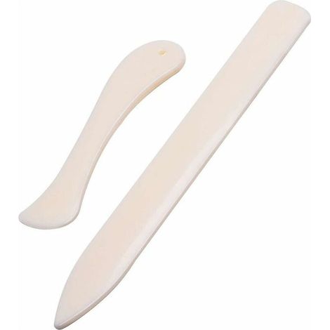 Juego de 2 marcadores plegables con forma de hueso para manualidades, herramienta de scrapbooking con forma de hueso, recta y curva, para manualidades, creación de tarjetas, material de oficina y otro (1/5)