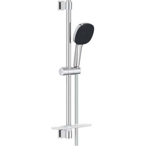 Ensemble de douche avec pommeau 2 jets, barre, flexible et tablette - GROHE Vitalio Comfort 110 26929001 - Economie d'eau - Chro (1/3)