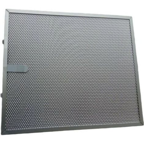 Filtro Aluminio Teka ALIA 60  Medidas 253 x 295 mm  Recambio Original 251148010  Filtro Antigrasa Metálico con Pestaña (1/2)