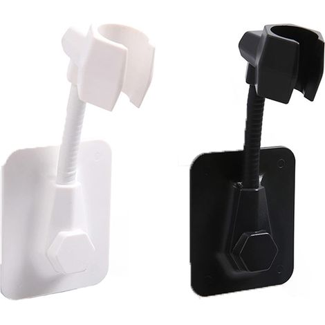 2 supports de douche sans perçage, support mural à ventouse, support pour pommeau de douche à main. (1/5)