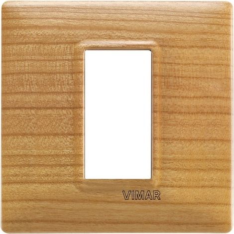 Placca 1M ciliegio per scatola rotonda  Vimar Plana 14641.63