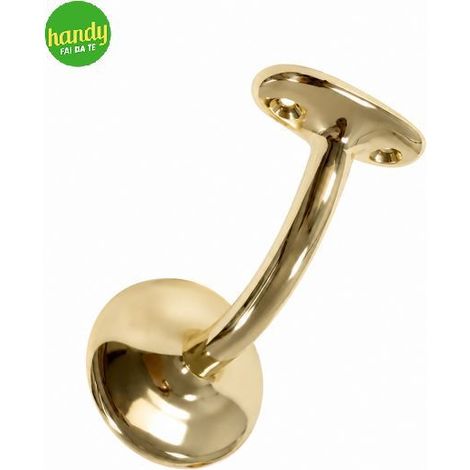 Supporto corrimano Decorlegno base piatta oro lucido