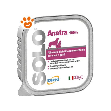 DRN Cane e Gatto Alimento Monoproteico in Vaschetta 300gr Anatra
