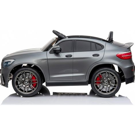 Auto Elettrica Bambini Mercedes-Benz AMG GLC63S Coupé 12V con Licenza Ufficiale Doppio Motore 35W Telecomando Parentale Cintura di Sicurezza Luci LED USB MP3 Porte Apribili 3–5 km/h - Colore: Grigio (1/5)