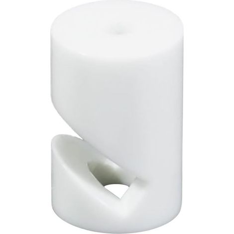 Serre-câble en V blanc 30 x 20 mm idéal pour l'organisation des câbles et l'amélioration des installations électriques (1/5)