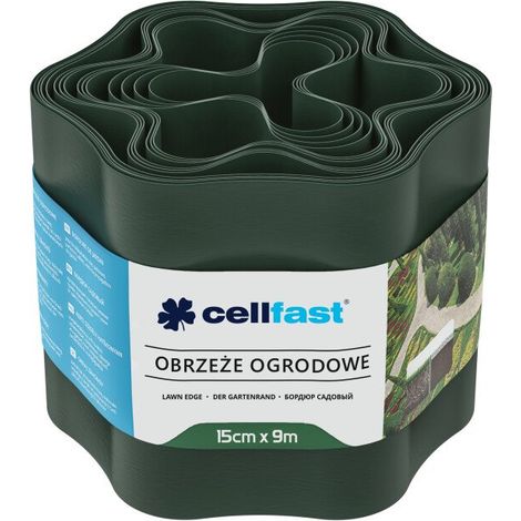 Borde para césped Cellfast 159m verde oscuro