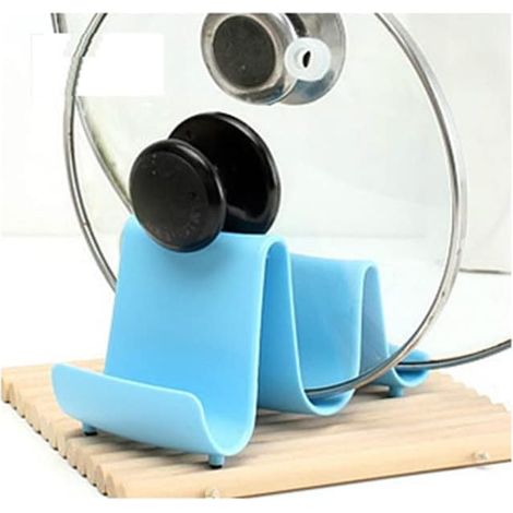 Cuisine de repos à la cuillère, porte-cuillère, porte-cuisine pour couvercle et cuillère, porte-couvercle en pot (bleu) (1/3)