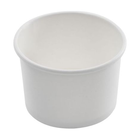 Pot à glace en carton blanc - 1000 unités - Betik
