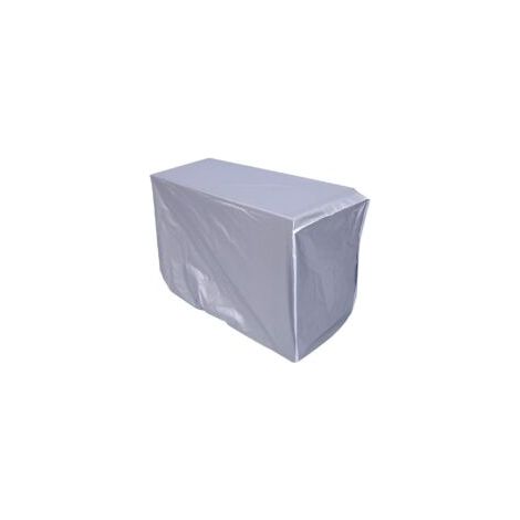 Funda para aire acondicionado exterior de 80 x 28 x 54 cm, impermeable, de poliéster, compatible con aires acondicionados de 1.5P, fácil instalación - Crezuo