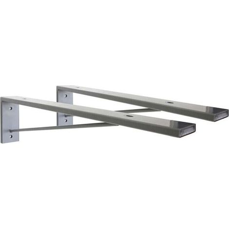 Lot de 2 équerres de fixation invisible pour plan de travail (1/2)
