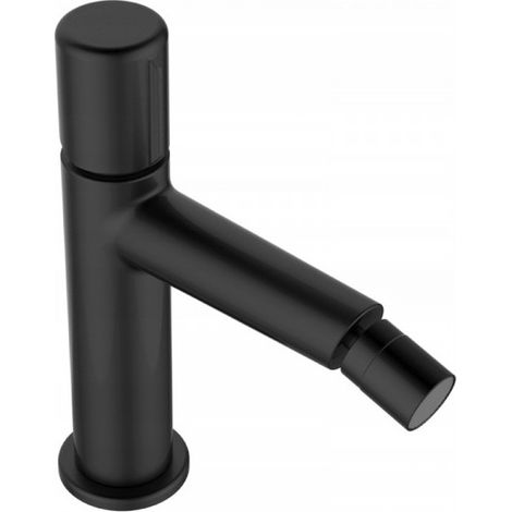 Robinet de bidet sur pied noir PRETTO avec bouchon (1/2)
