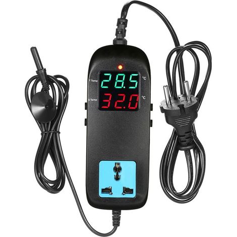 MH-2000 Intelligenter elektronischer Thermostat mit Digitalanzeige und Temperaturanzeige am Netzkabel (1/5)